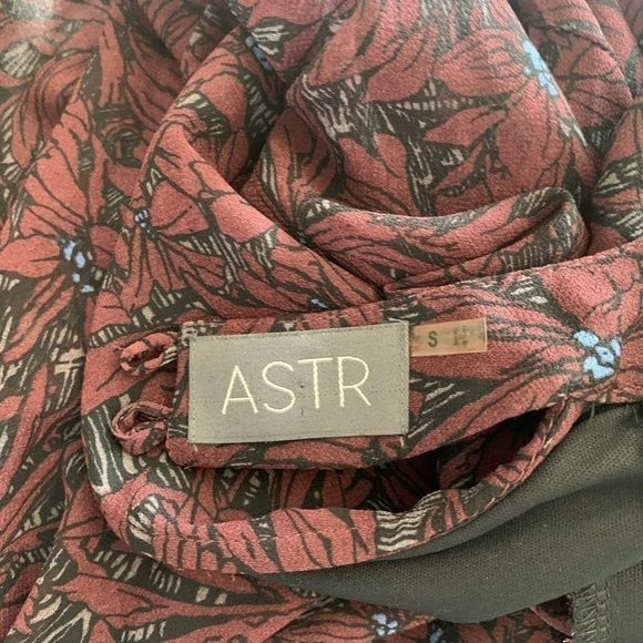 - Astr Floral Chiffon Back Cutout Shift Mini Dress Small - Picture 10 of 14